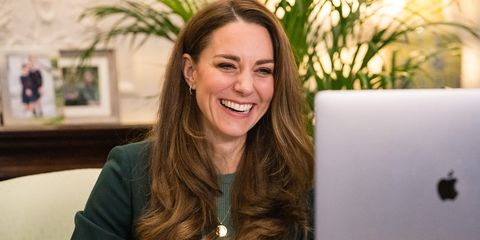 Duchess Kate Accessorized Her Sleek Green Jacket with a Special Gold Necklace