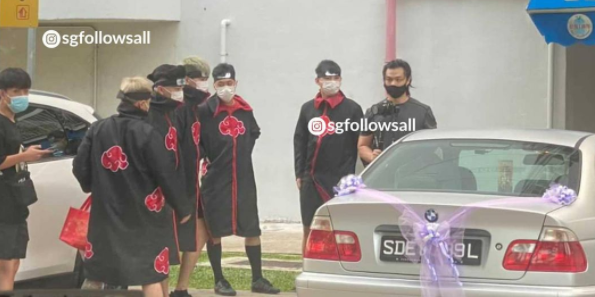 Naruto themed wedding spotted at north bridge road