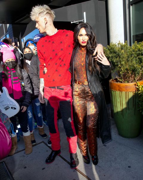 Megan Fox and Machine Gun Kelly Were Photographed Showing the Most PDA Outside of SNL