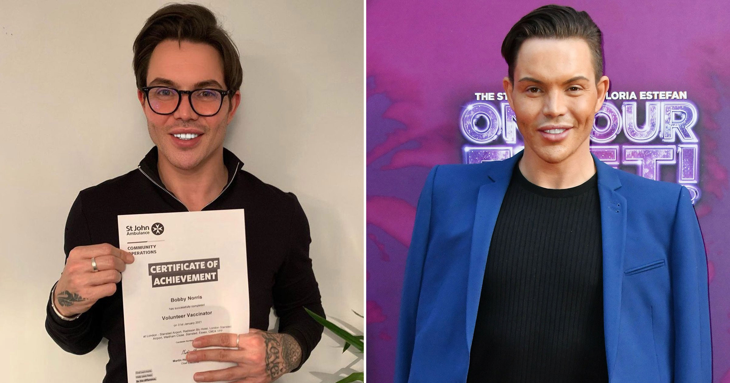 Towie’s Bobby Norris becomes Covid-19 vaccinator after completing training