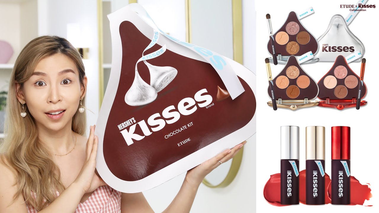Trying out the New Hershey's Kisses X Etude House Makeup Collection