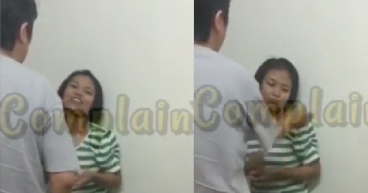 Employer slaps maid in the face. Maid still can laugh & smile