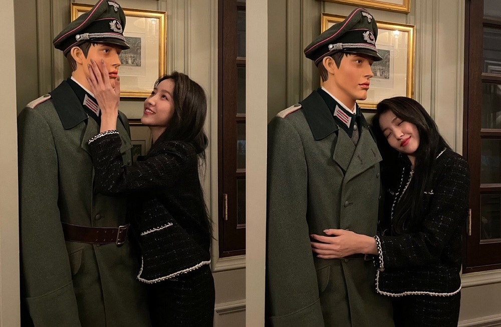 K-pop singer Sowon of GFriend sparks fury after cosying up to Nazi soldier mannequin
