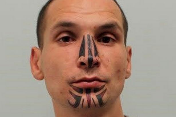 Man with face tattoo wanted after 'suspicious' death of 60-year-old man