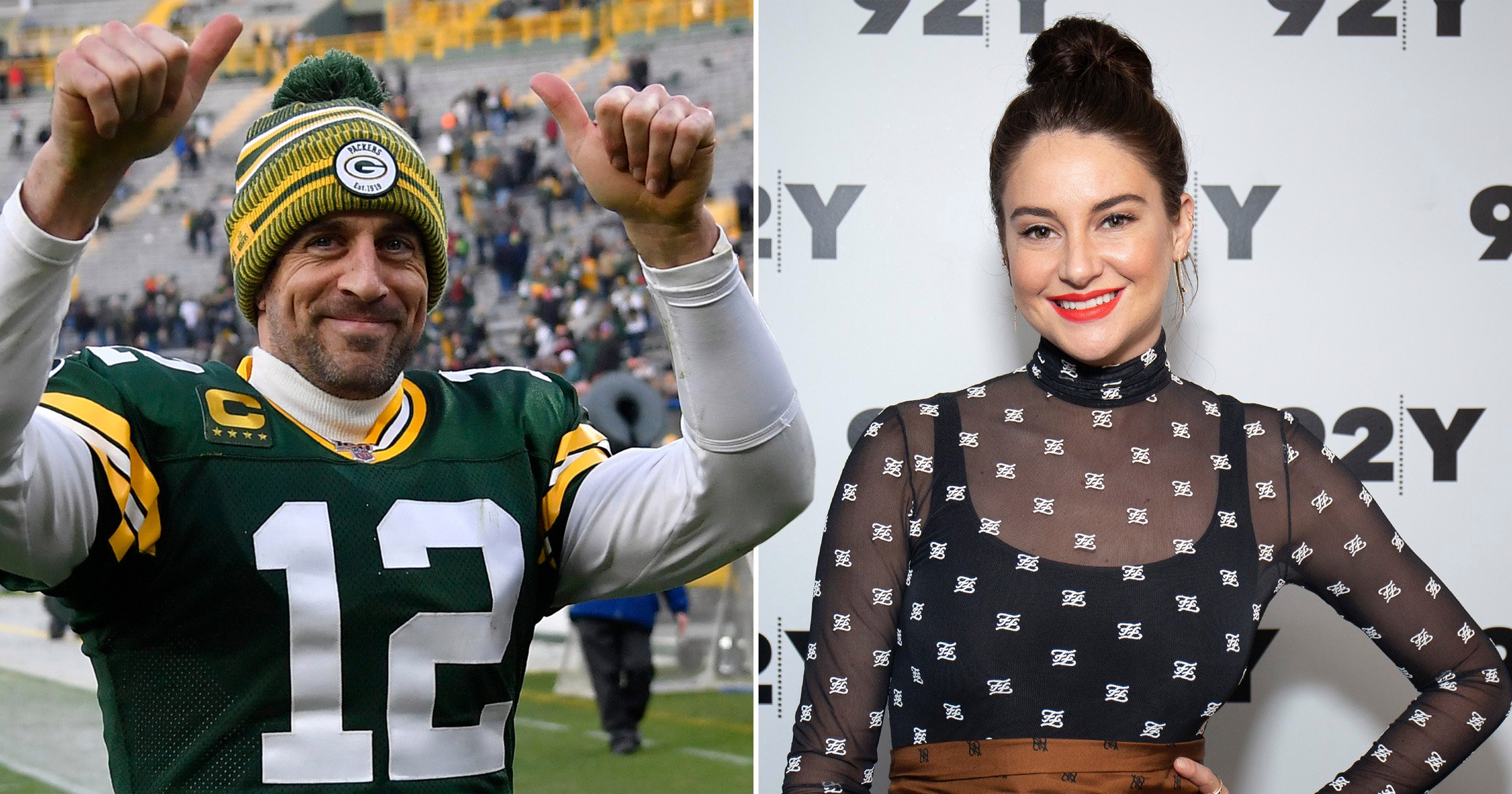 Shailene Woodley ‘dating NFL superstar Aaron Rodgers’: ‘They see each other when they can’