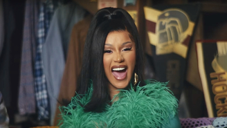Cardi B Switches Outfits With The ‘Wayne’s World’ Cast In A New Super Bowl Ad