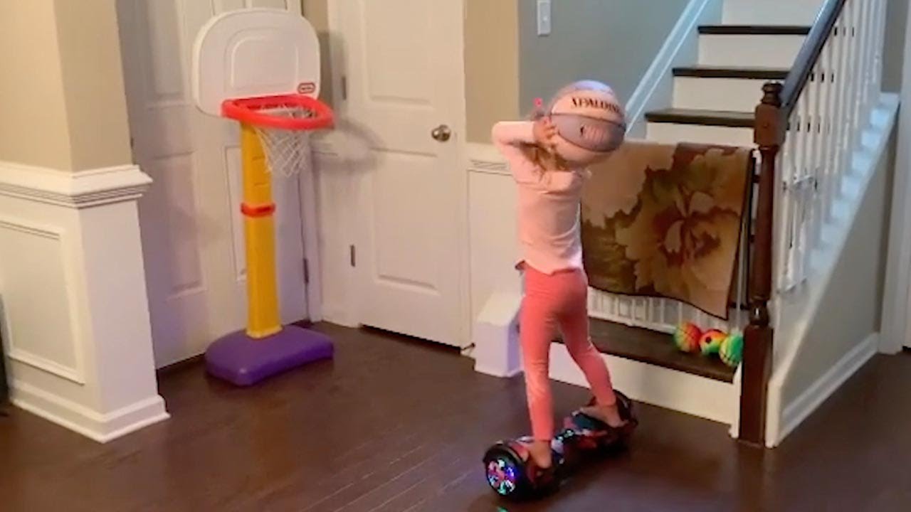 Four Year Old Girl Shows Off Her Impressive Trick Shots