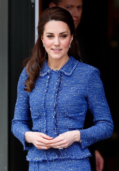 Kate Middleton Looks Posh in a Tweed Blazer During a Chat with U.K. Teachers