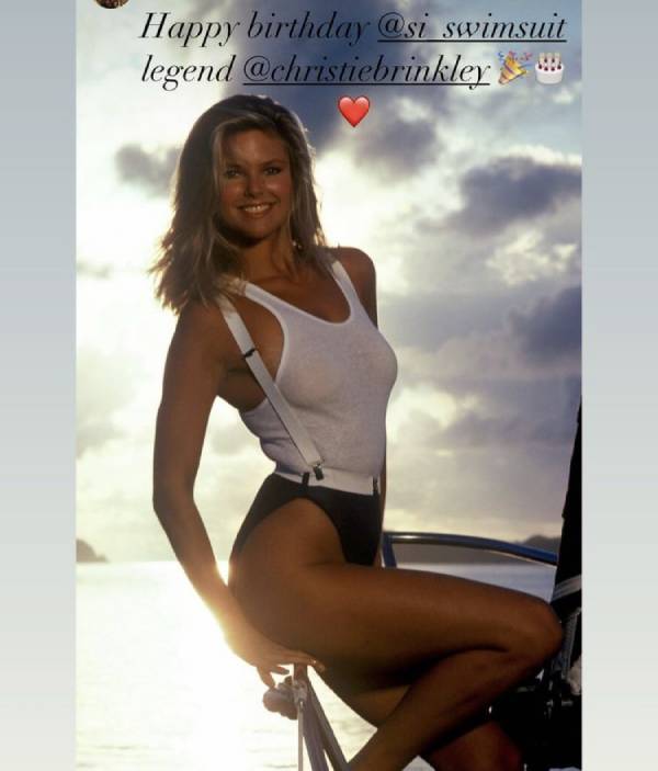Christie Brinkley wears tight white high-cut swimsuit in phenomenal throwback photo