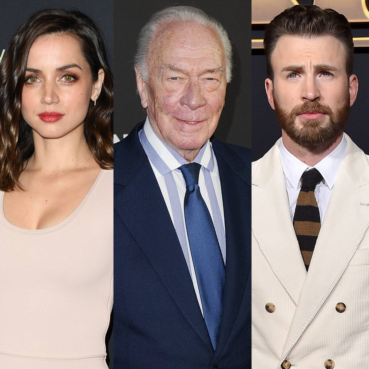 Knives Out Stars Ana de Armas, Chris Evans and More React to Christopher Plummer's Death