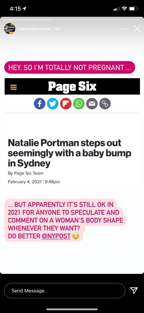 Natalie Portman Tells Tabloid to "Do Better" After False Pregnancy Claim