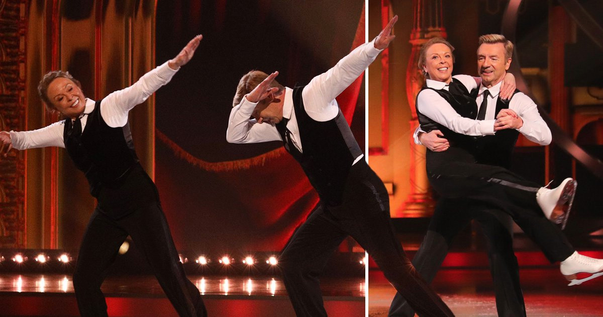 Dancing On Ice 2021: Jayne Torvill and Christopher Dean dab during routine – and fans can’t handle it