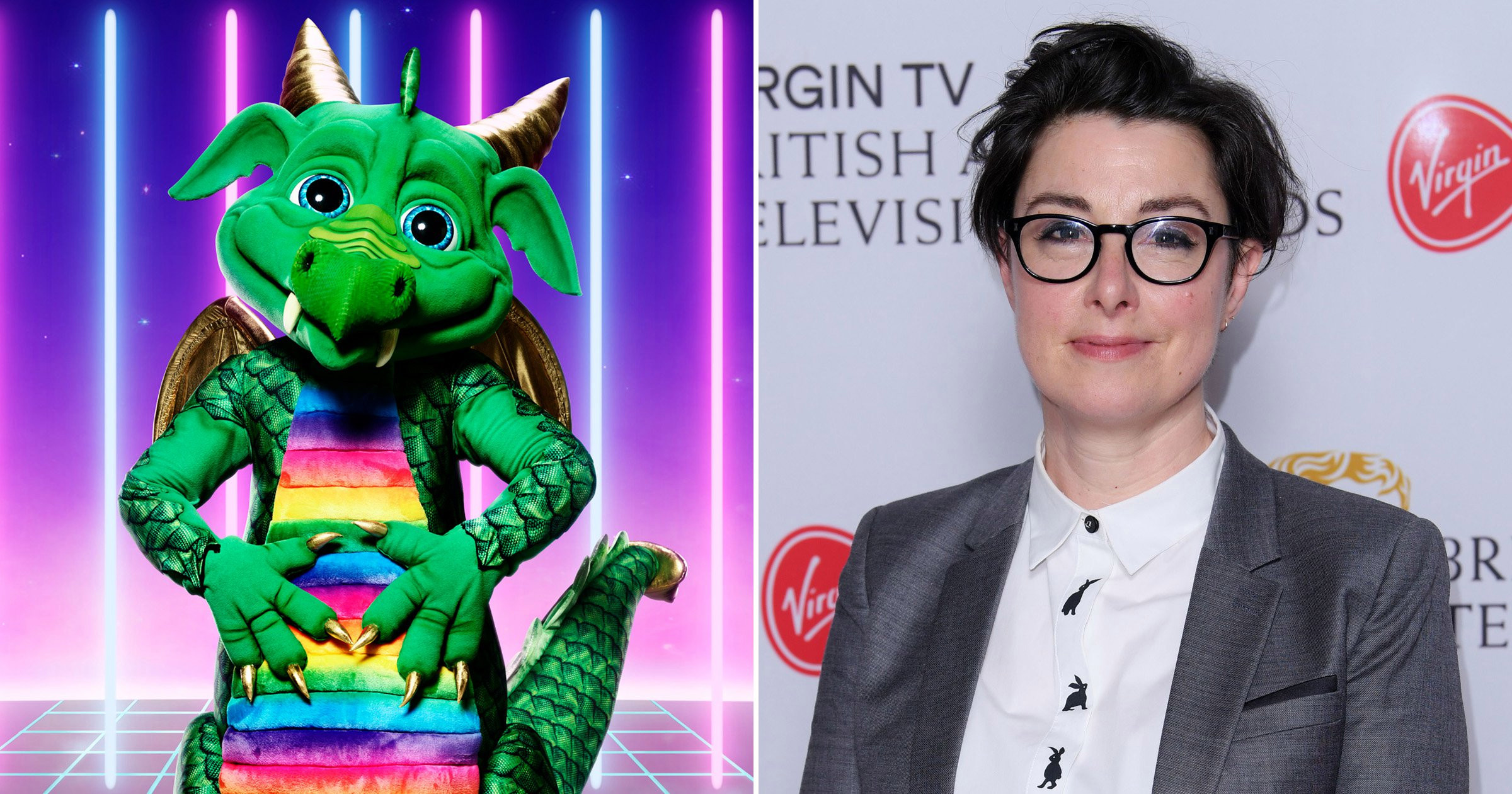 The Masked Singer: Sue Perkins ‘perfect for charity single’ after being revealed as Dragon