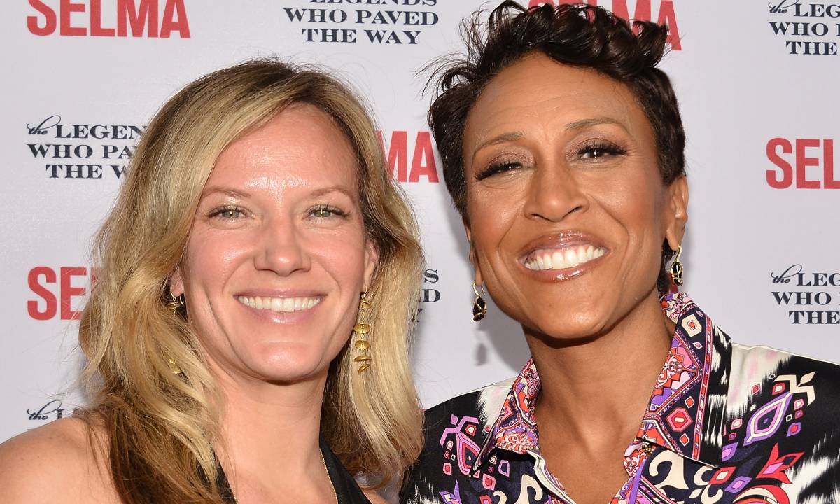 Robin Roberts and partner Amber embrace the snow in fun-filled video from their garden