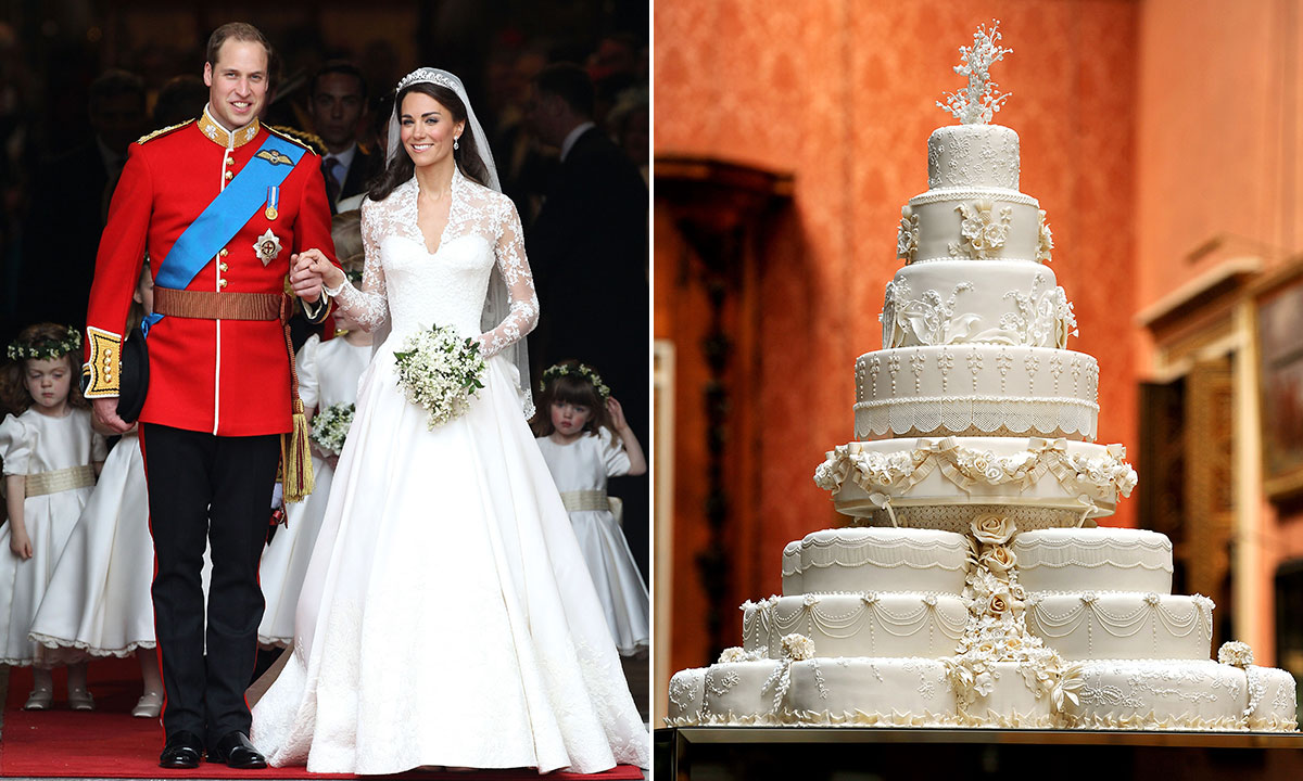 Fascinating fact about Kate Middleton and Prince William's wedding cake revealed