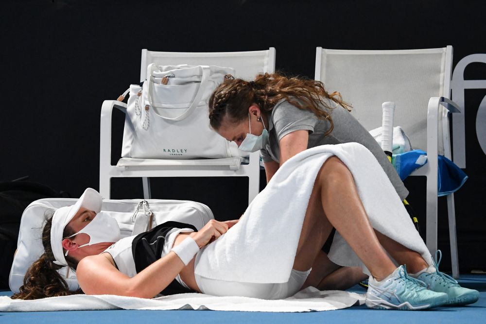 Britain's Konta pulls out of two events due to groin injury