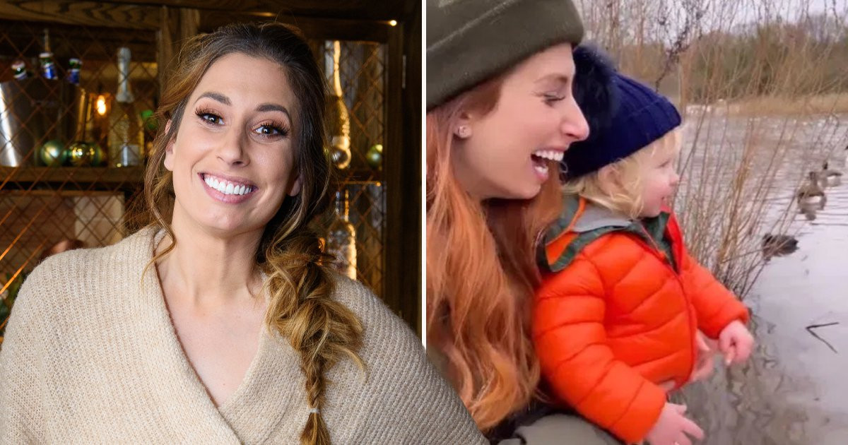 Stacey Solomon has no time for ‘glove police’ questioning why son Rex isn’t wearing any in the snow