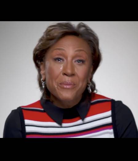 GMA's Robin Roberts breaks down crying while making rare comments about her childhood 