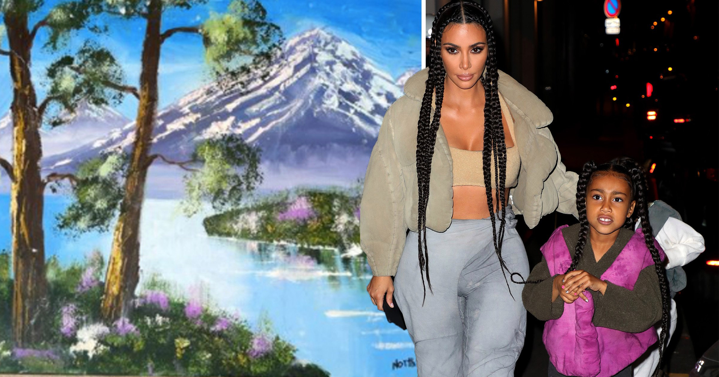 Kim Kardashian’s daughter North’s painting valued at £10,000 as she puts us all to shame