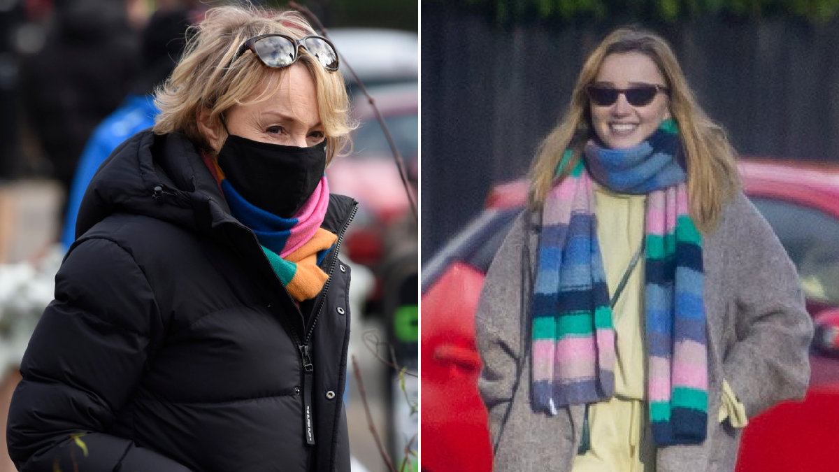 Coronation Street’s Sally Dynevor and Bridgerton star daughter Phoebe take break from work for a walk