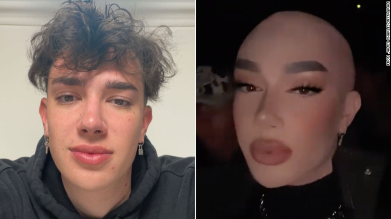 Easy, breezy ... bald? James Charles says he's shaved his head but the Internet isn't sure