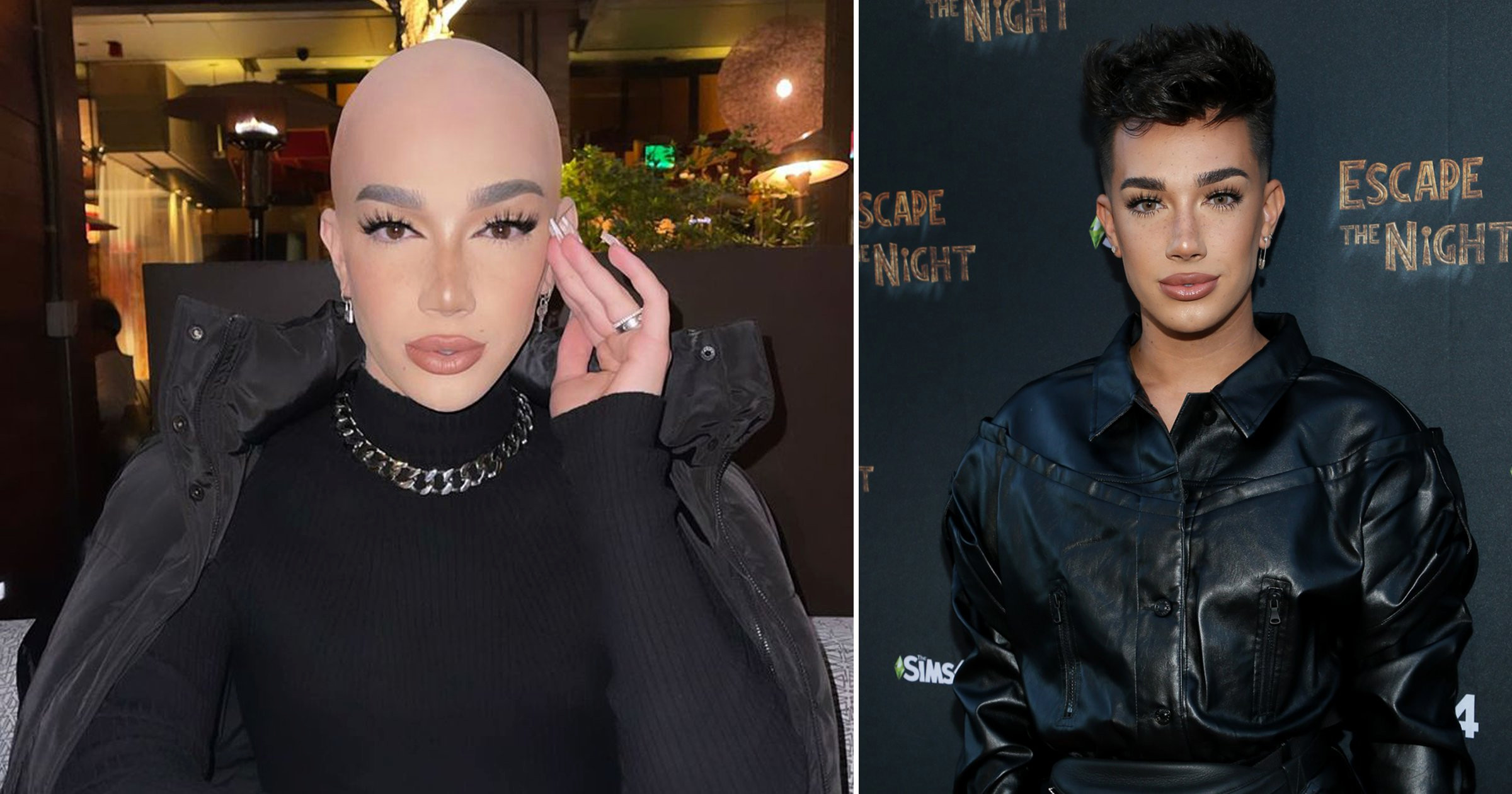 James Charles fans compare shaved head to Jeff Bezos and Voldemort as they suspect it may be bald cap