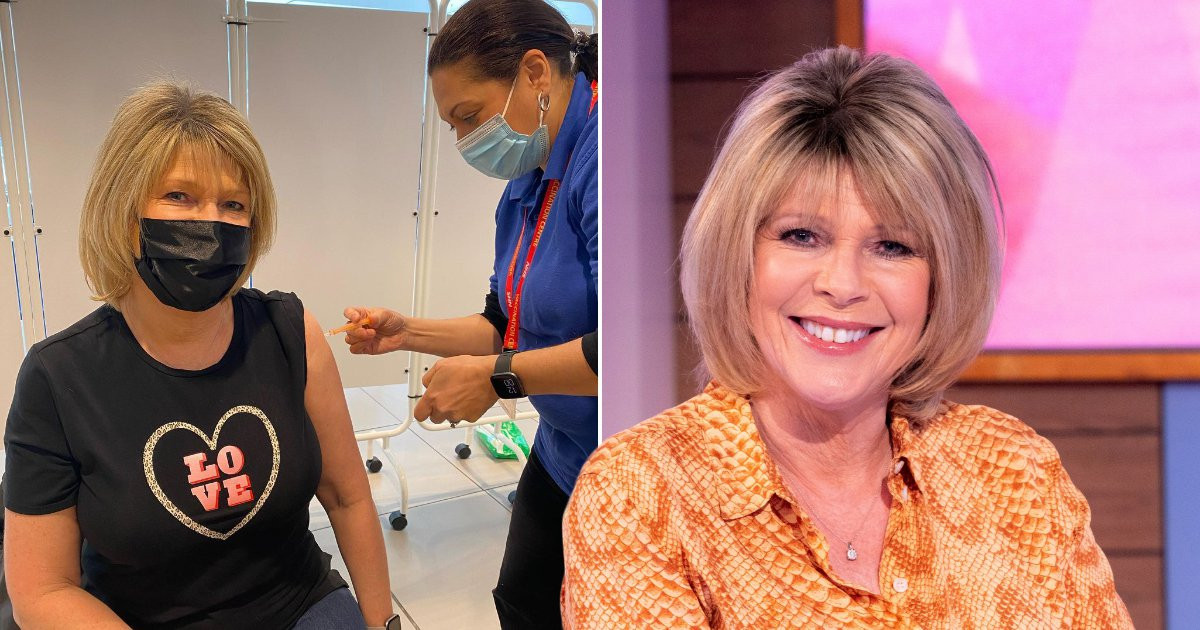 Ruth Langsford ‘grateful’ after having coronavirus vaccine: ‘The jab took seconds and was painless’