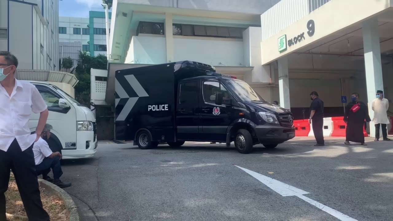 CNY tragedy: First police hearse arrives at SGH mortuary