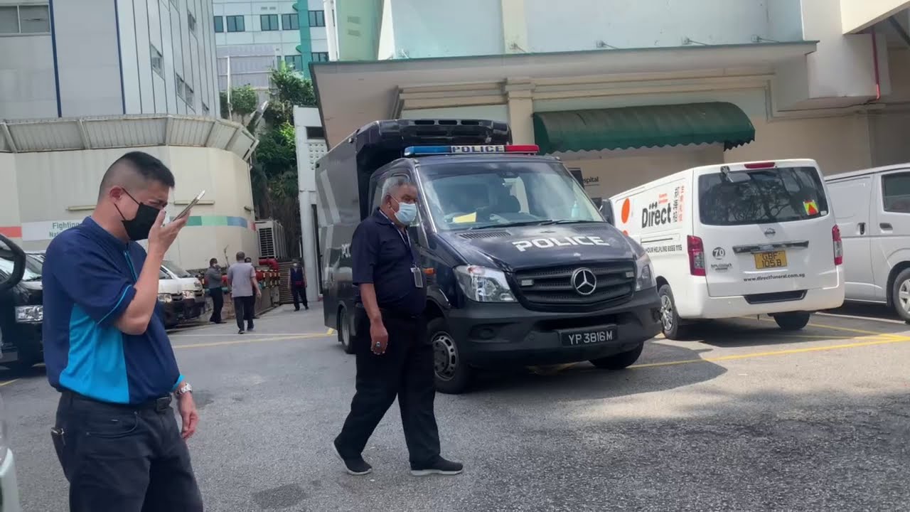 Second police hearse arrives at SGH mortuary
