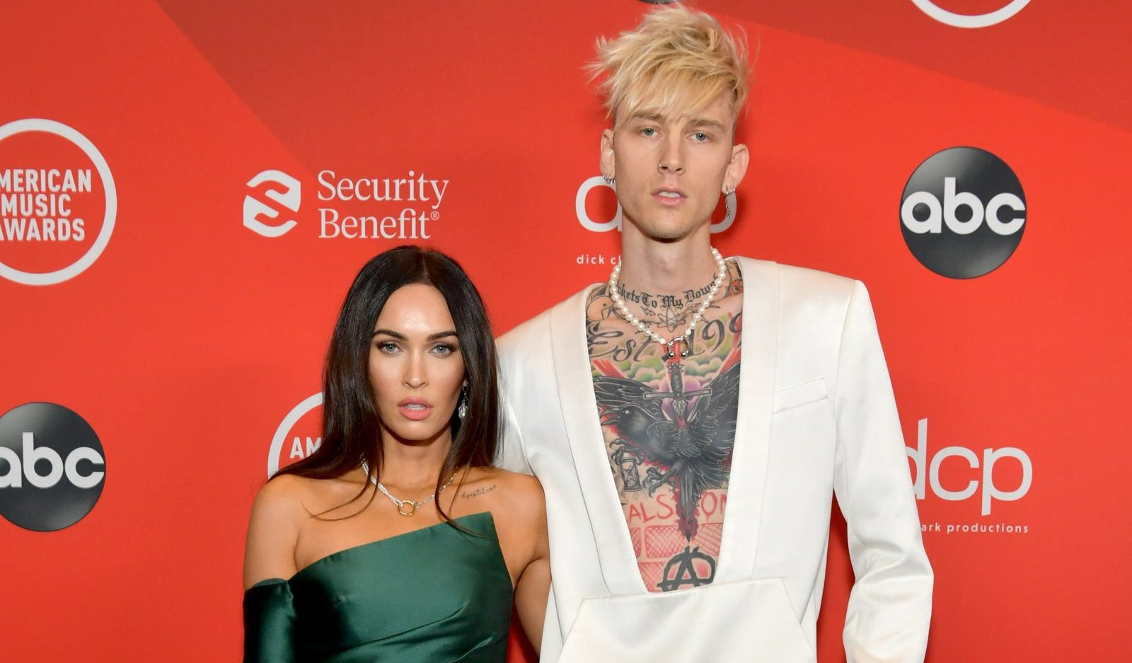 Machine Gun Kelly takes a leaf out of Billy Bob Thornton’s book and wears a vial of Megan Fox’s blood around his neck
