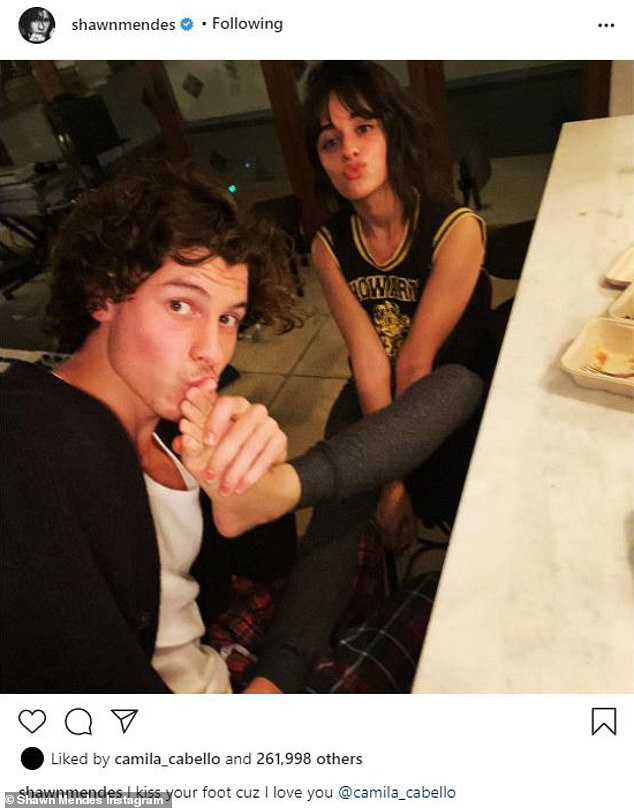 Shawn Mendes Has 'Foot Fetish'? Photo Shows Singer Kissing Camila Cabello's Foot on Valentine's Day