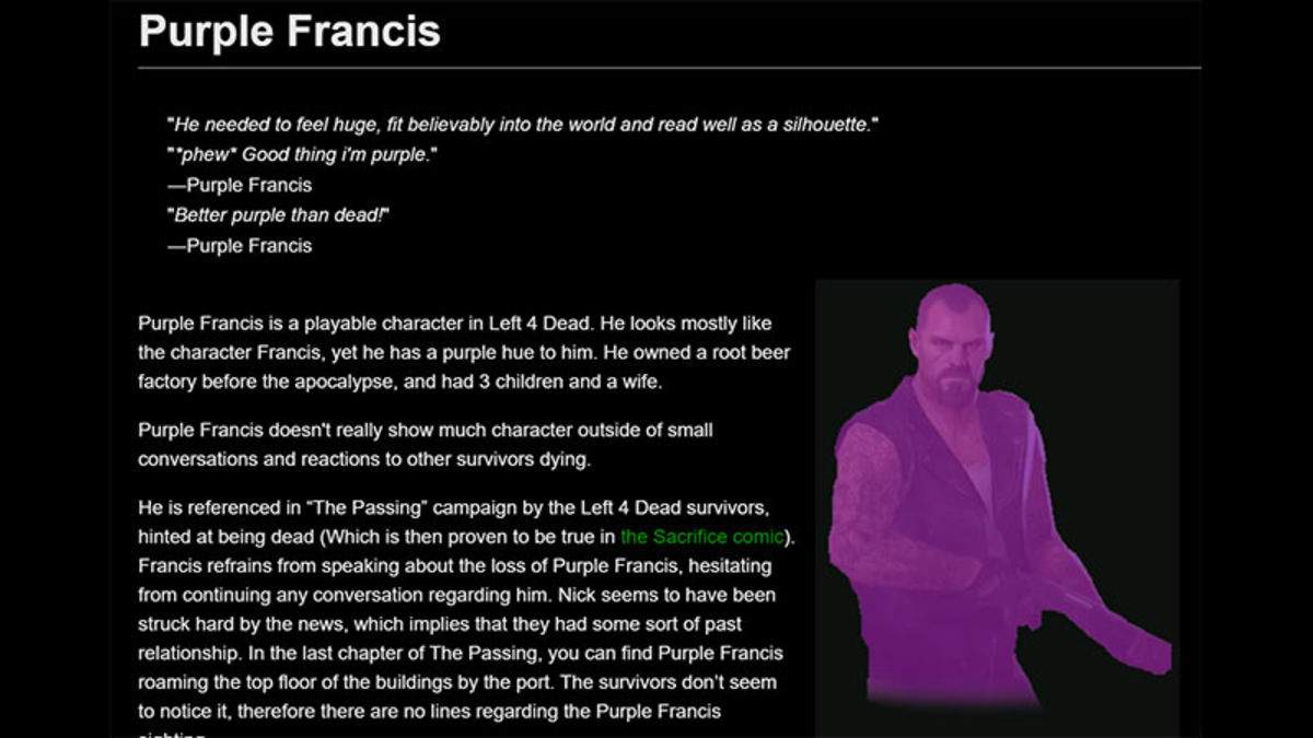 Left 4 Dead Wiki Desecrated To Add Fifth Survivor, Who Is Now Canon, That's The Rules