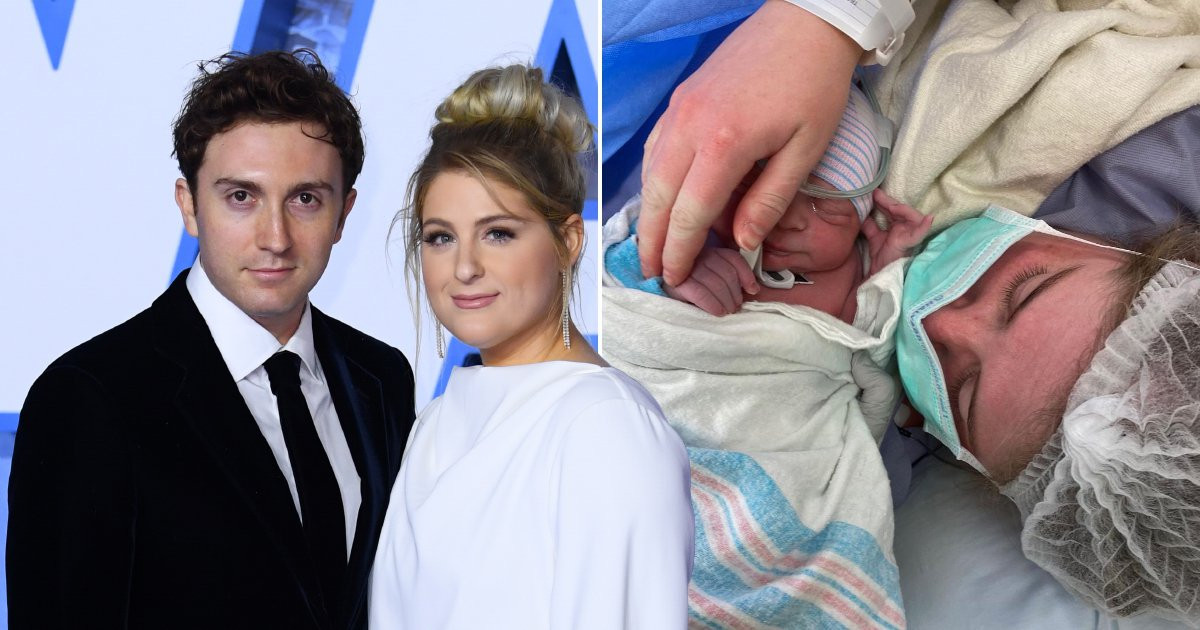 Meghan Trainor melts our hearts with adorable snap of her baby boy pouting just like his mumma