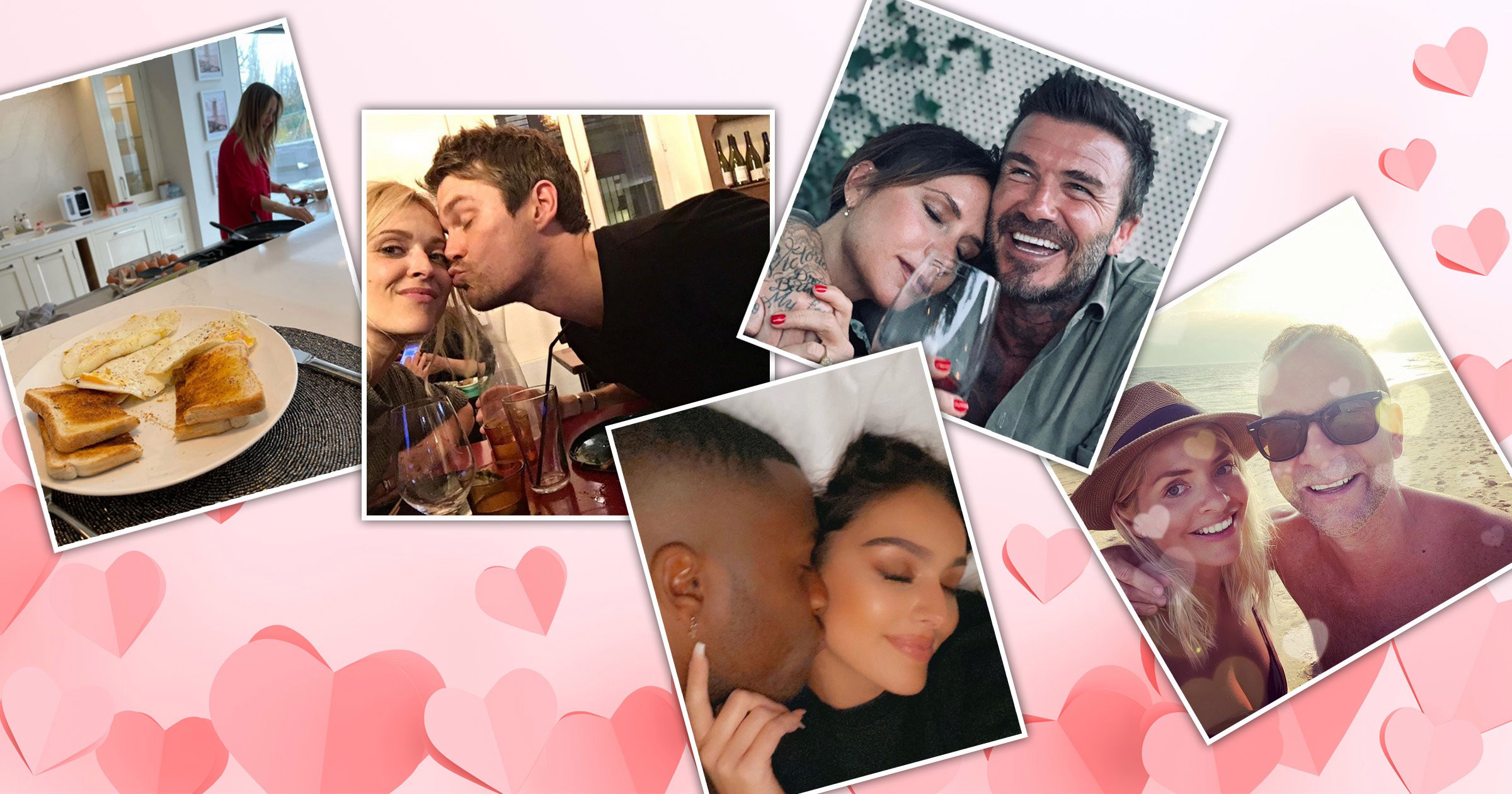 Holly Willoughby, Victoria Beckham and Kate Ferdinand among celebrities all loved-up on Valentine’s Day