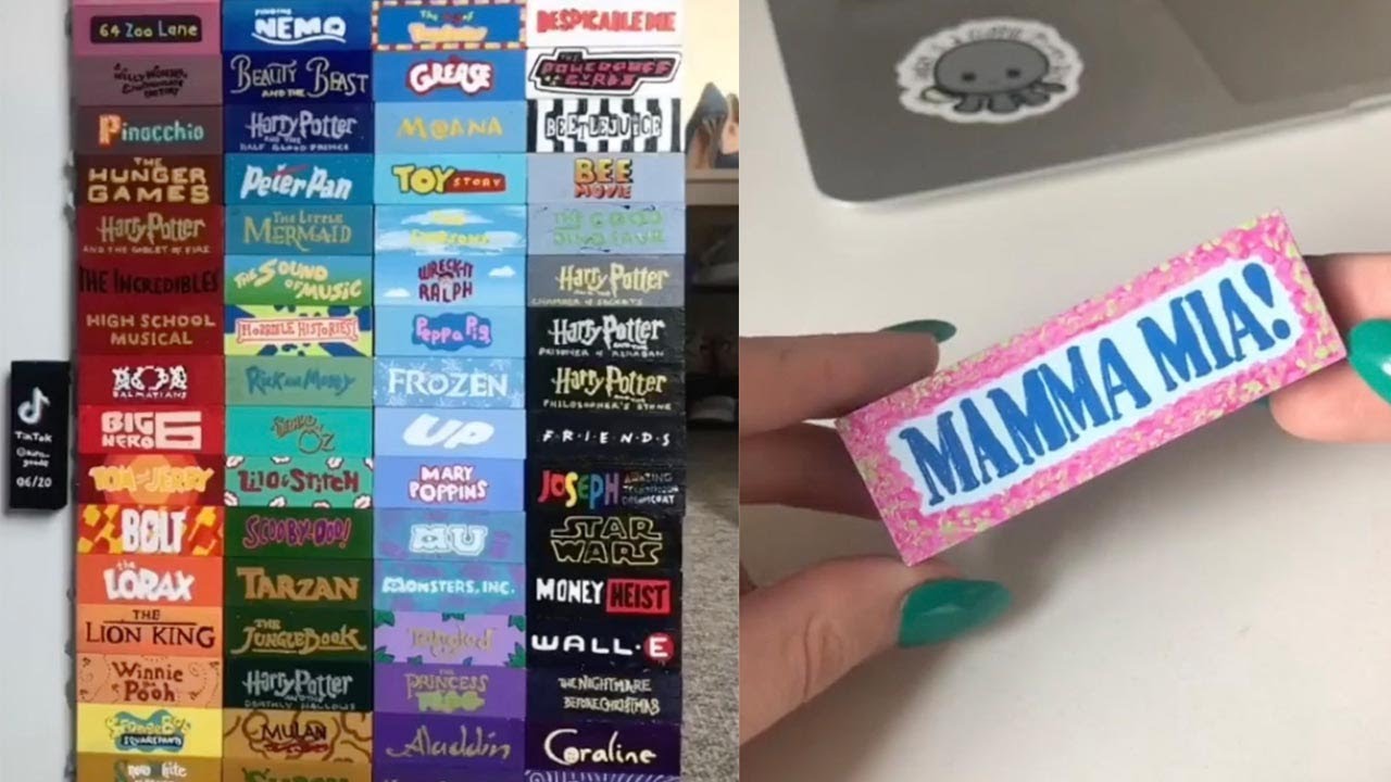 Student Recreates Film Titles On Tiny Jenga Blocks