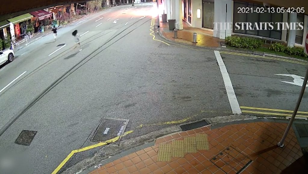 New Footage Shows How BMW Lost Control in Tanjong Pagar & Lady Running Towards the Car