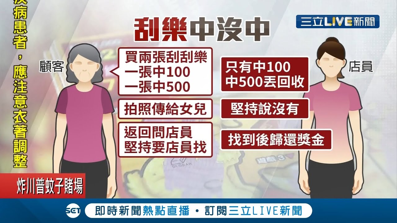 刮刮乐中600...傻眼！店员撇一眼称只中100元 另一张竟丢"回收箱"说沒中 网怒：这方法骗了多少人│记者 孙宇莉 江濬禓│【消费报你知】20210218│三立新闻台