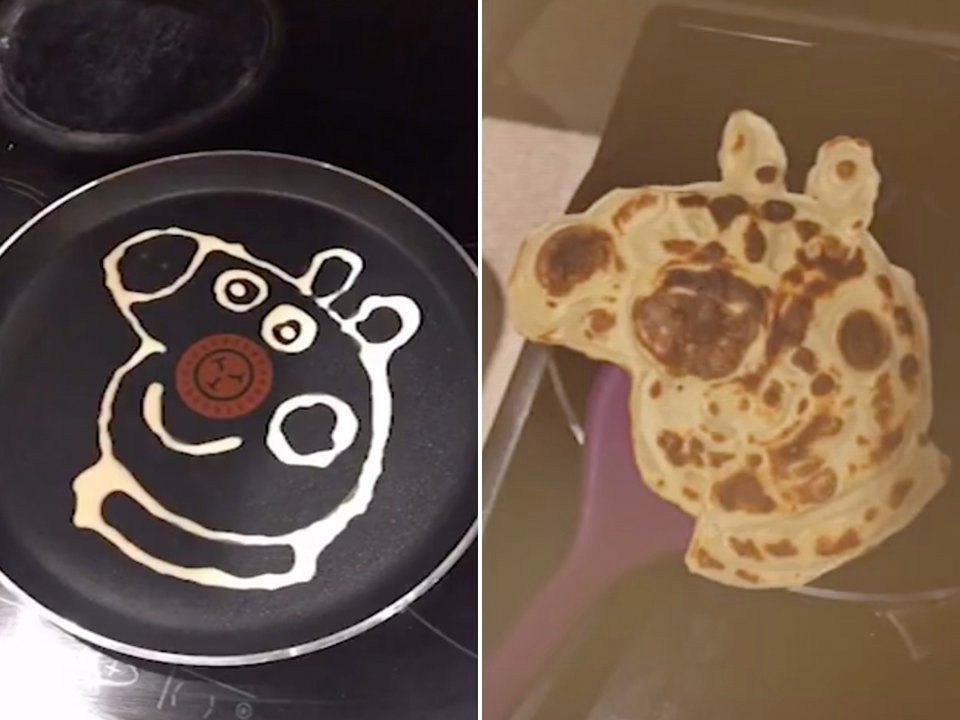 Woman’s Peppa Pig pancake fail leaves people in hysterics