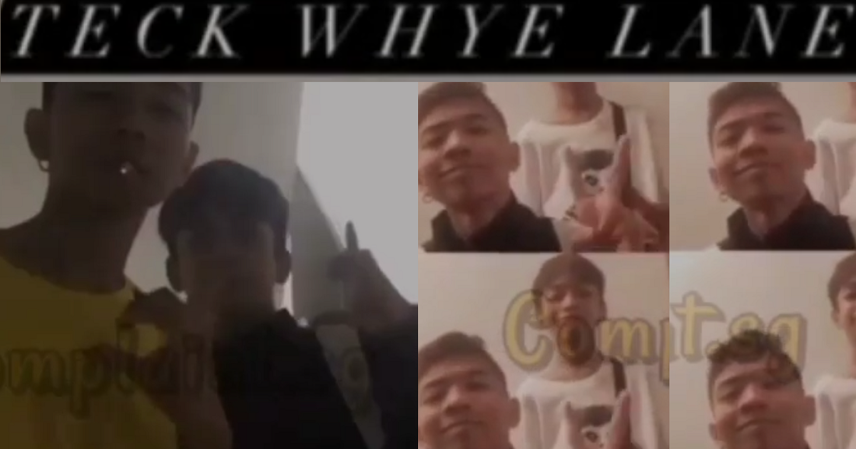 Teck whye yps do smoking & gang sign vid collage to bring glory to gang