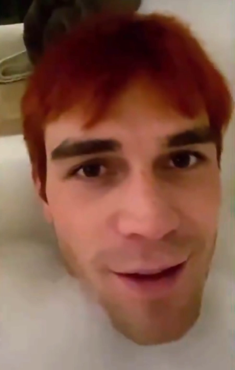 KJ Apa publicly shares video of him in bath meant for close pals but handles mishap like a champ: ‘Too late now’