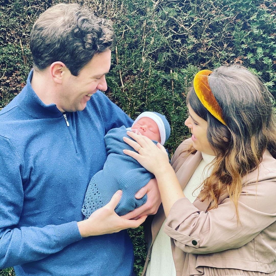 Princess Eugenie Wears a Statement-Making Headband in Her First Photos as a New Mom