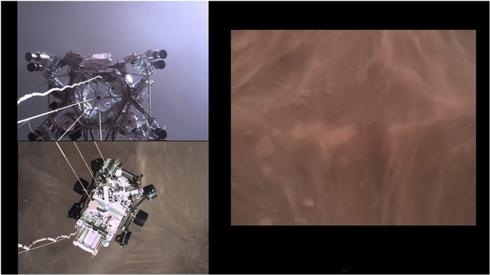 Video shows Perseverance rover's dramatic Mars landing