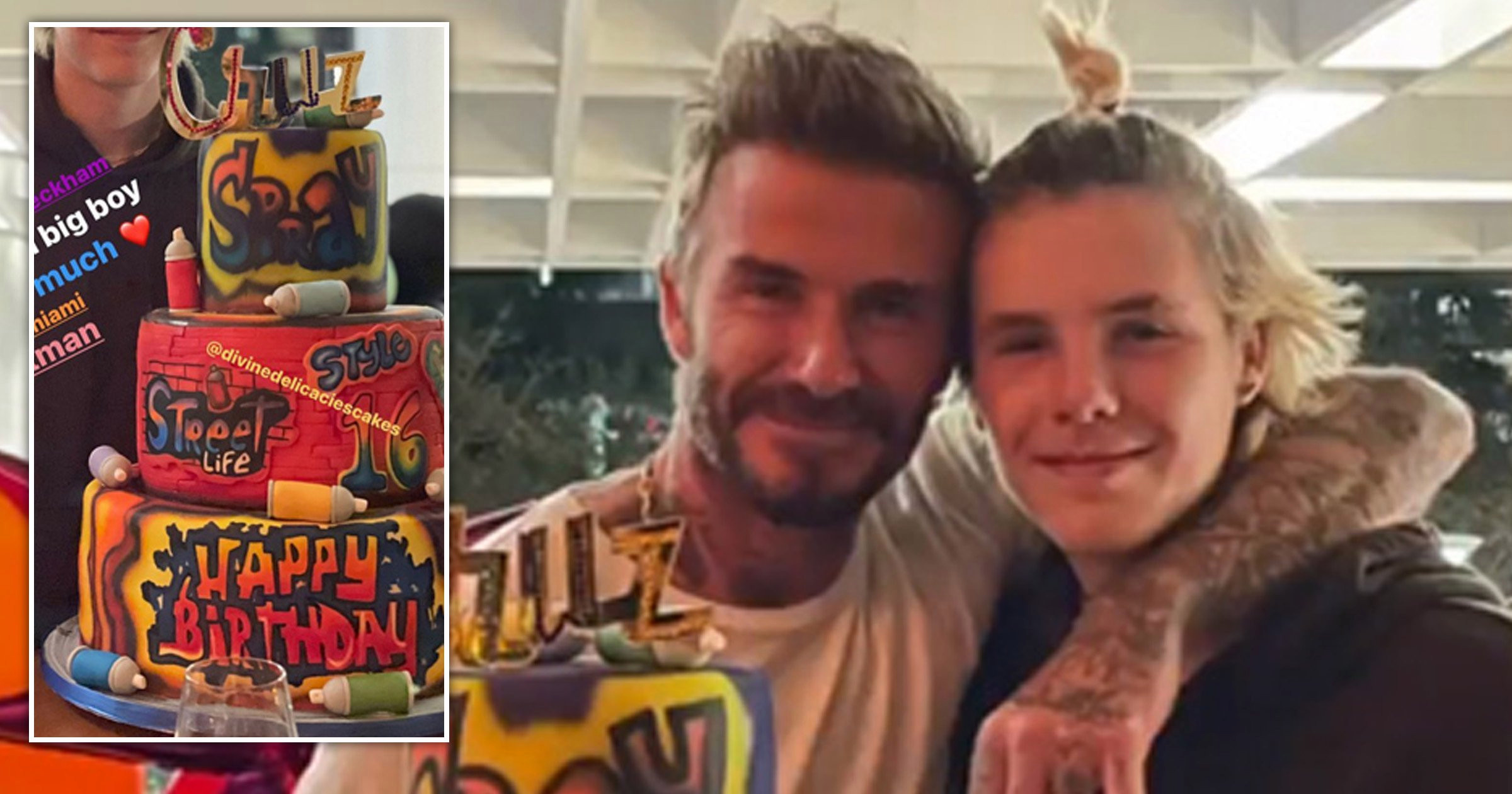 Cruz Beckham turns 16 and just wait till you see his insane birthday cake
