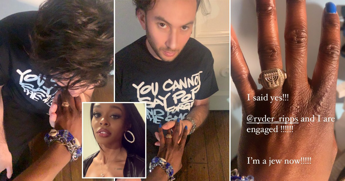 Azealia Banks is engaged to artist Ryder Ripps and she’s very happy about it: ‘I said yes!!!’