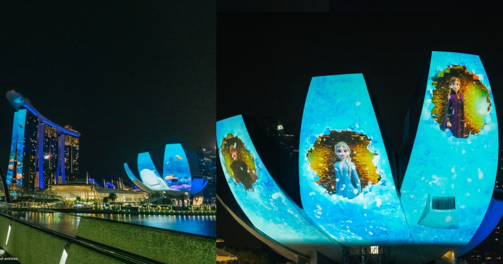 Disney+ launches with massive light show at Marina Bay featuring Frozen, Avengers & Finding Nemo