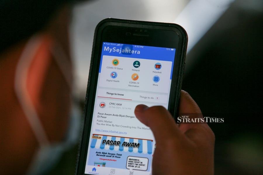 MySejahtera: 637,000 have registered for Covid-19 vaccination