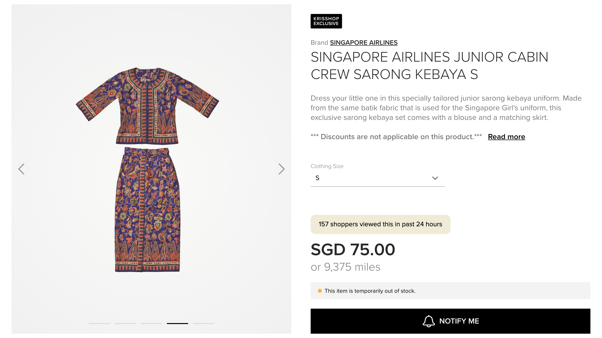 SIA now has cabin crew sarong kebaya for kids, so they can live out their air stewardess dreams