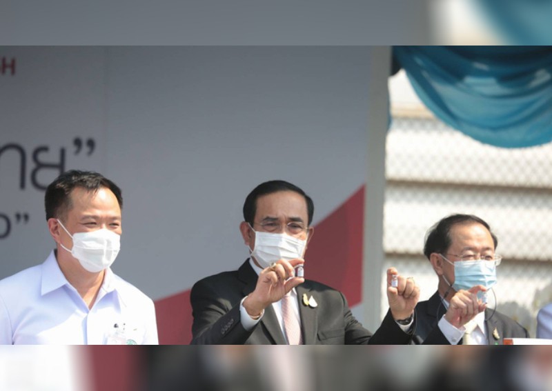 ‘Just a mock-up’: Thai government clarifies photo of PM holding vaccine bottle amid criticism