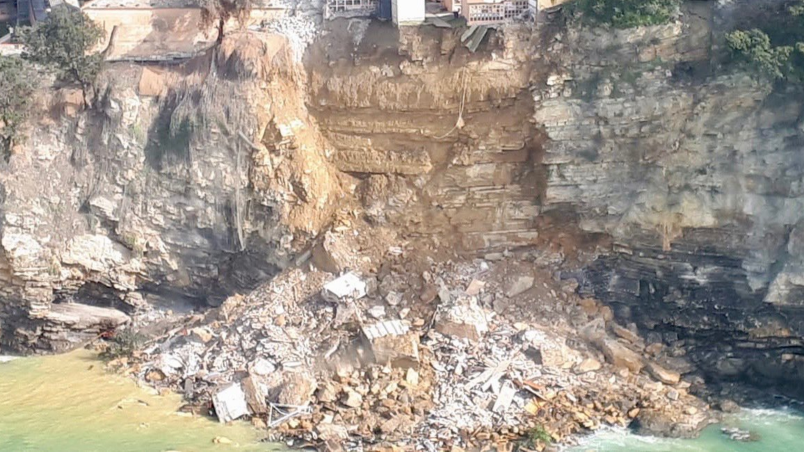 Hundreds Of Coffins Tumble Into Sea After Landslide Causes Cliffside Cemetery To Collapse