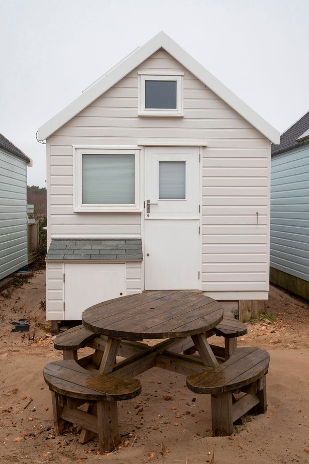 Inside the beach hut on sale for £325,000 - and it doesn't even have a sea view